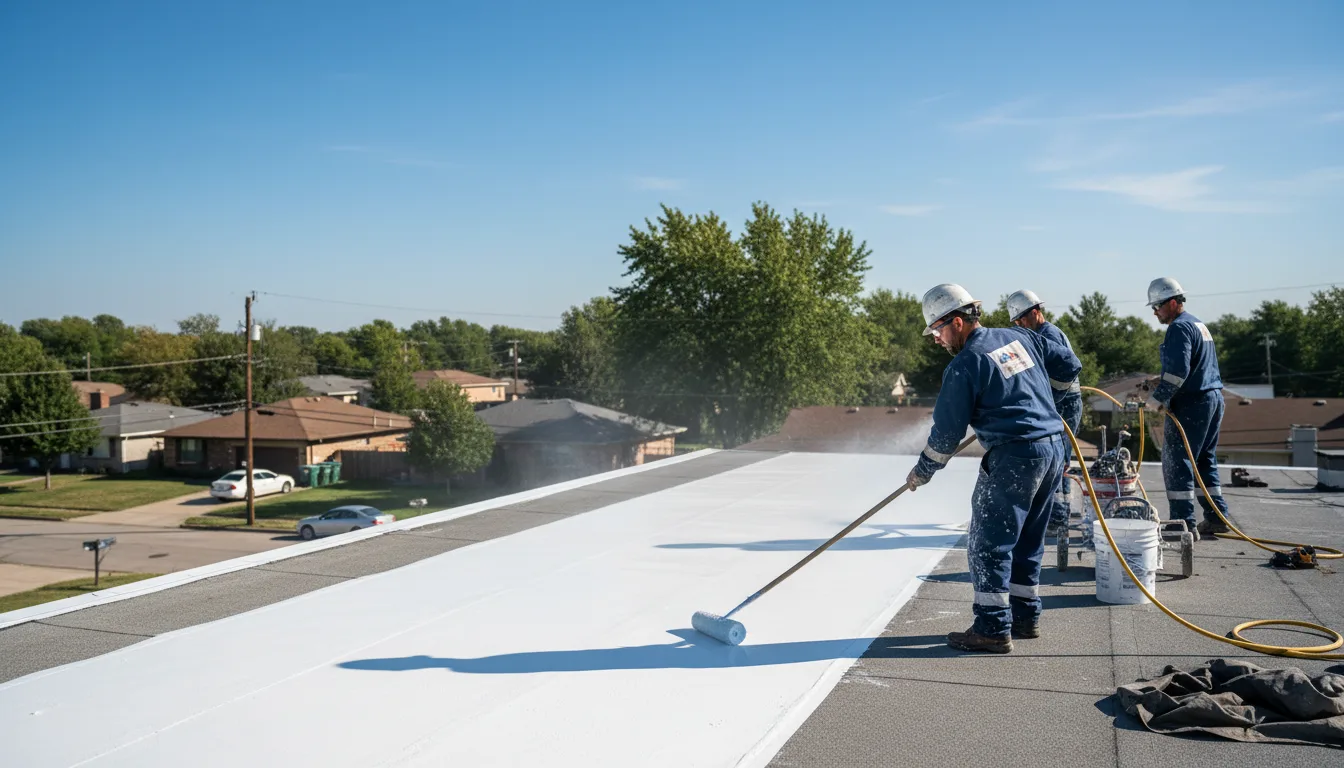 Commercial roof coating in Dixon, IL near me